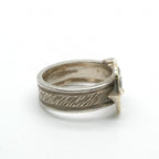 Hermes Ring 750/925 Sterling Silver Gold — view 4