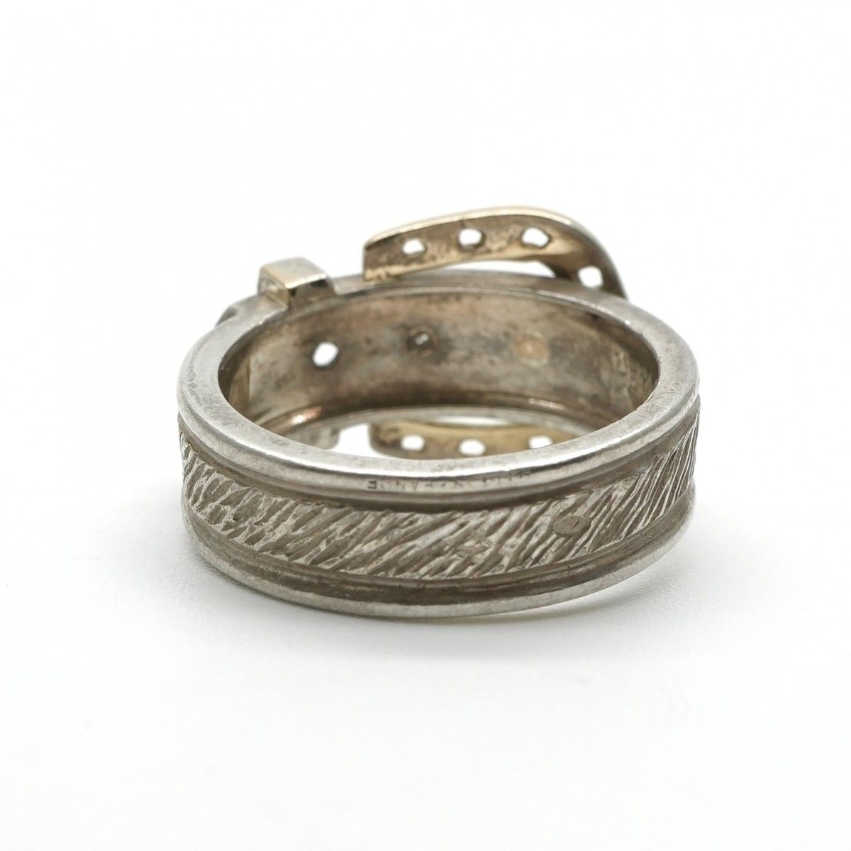 Hermes Ring 750/925 Sterling Silver Gold — view 5