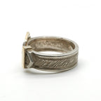 Hermes Ring 750/925 Sterling Silver Gold — view 3