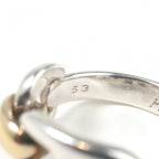 Hermes Chaine D'ancre Ring 750/950 Silver Gold — view 7