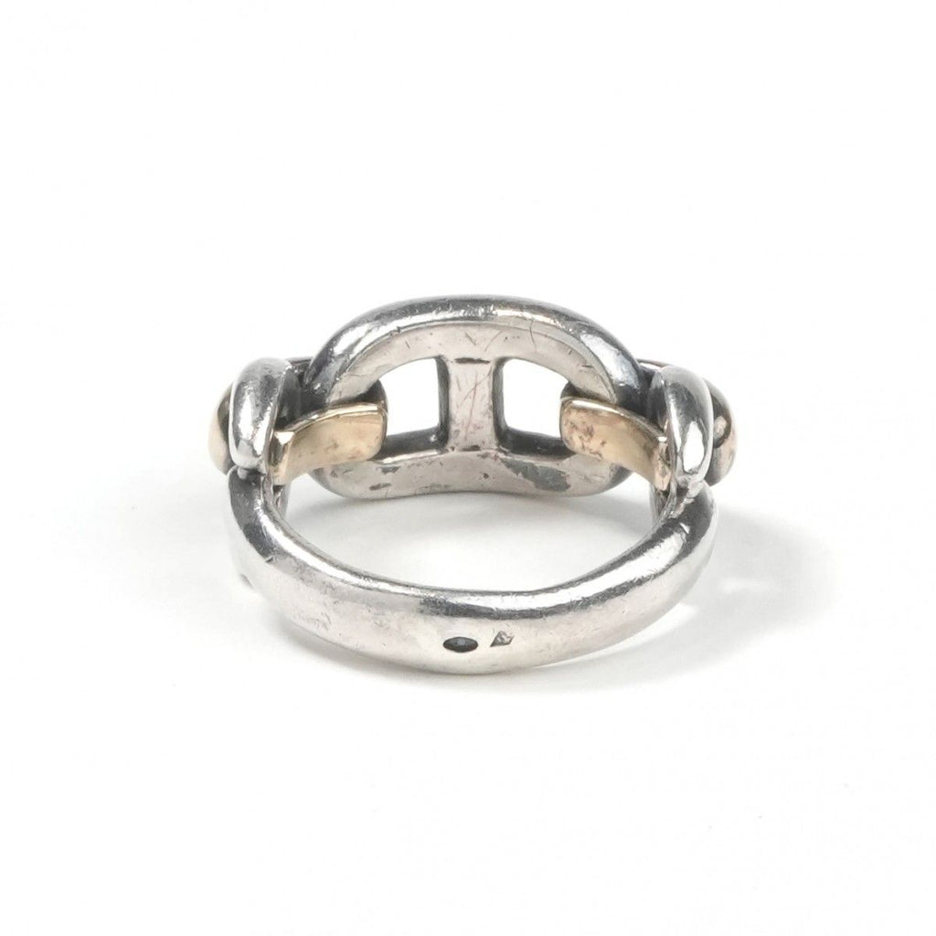 Hermes Chaine D'ancre Ring Gold Silver — view 5