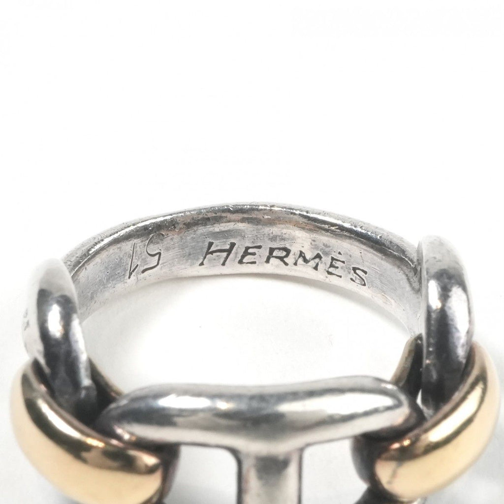 Hermes Chaine D'ancre Ring Gold Silver — view 6