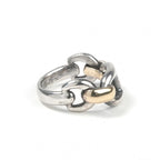 Hermes Chaine D'ancre Ring Gold Silver — view 4