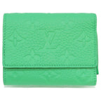 Louis Vuitton Monogram Taurillon Bamboo Green Portefeuille Pilot Trifold Wallet
