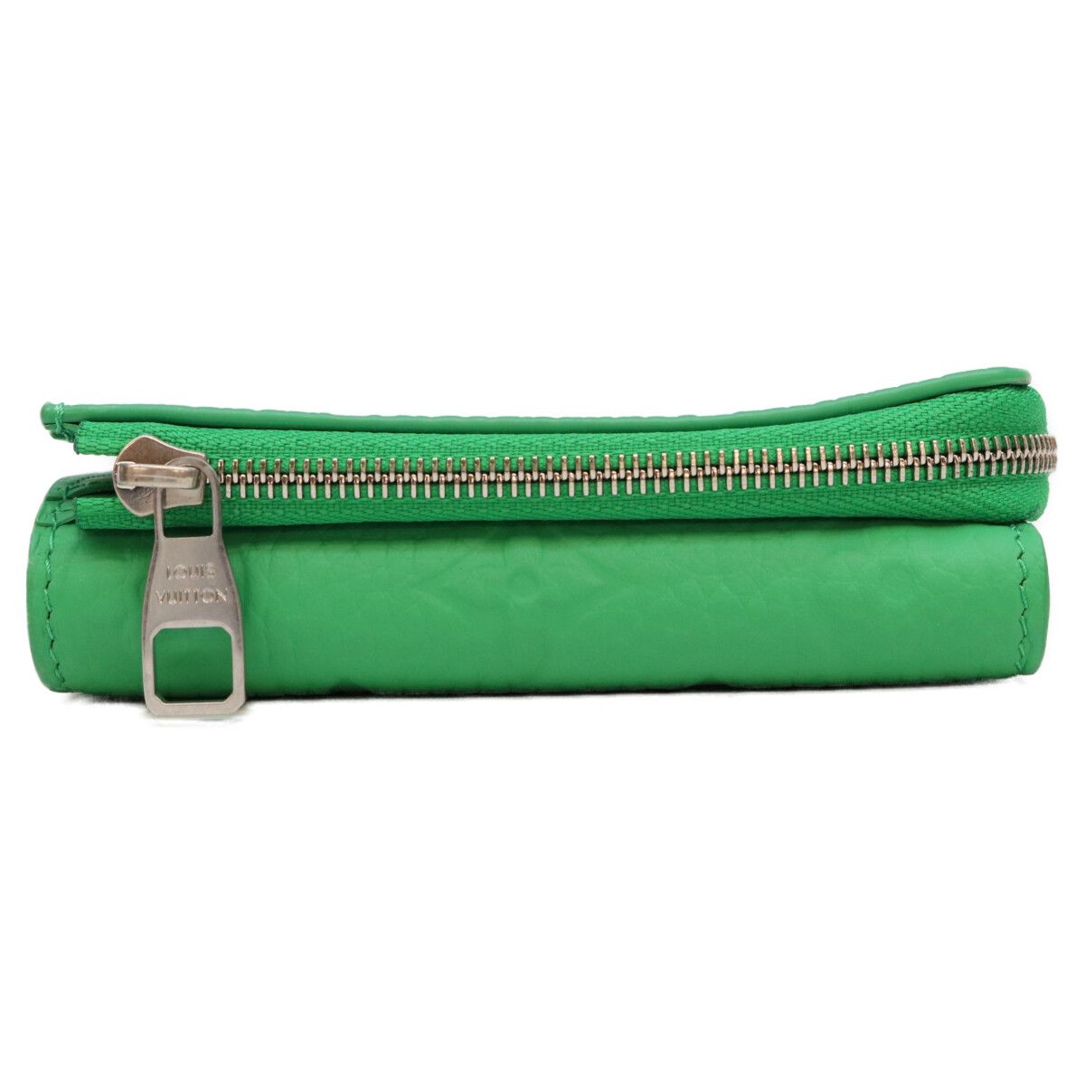 Louis Vuitton Monogram Taurillon Bamboo Green Portefeuille Pilot Trifold Wallet — view 3