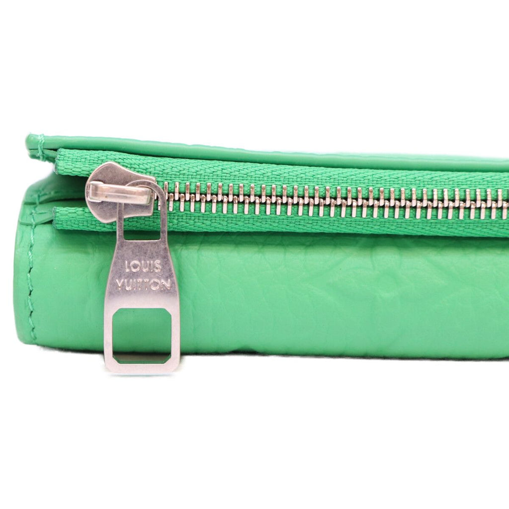 Louis Vuitton Monogram Taurillon Bamboo Green Portefeuille Pilot Trifold Wallet — view 4