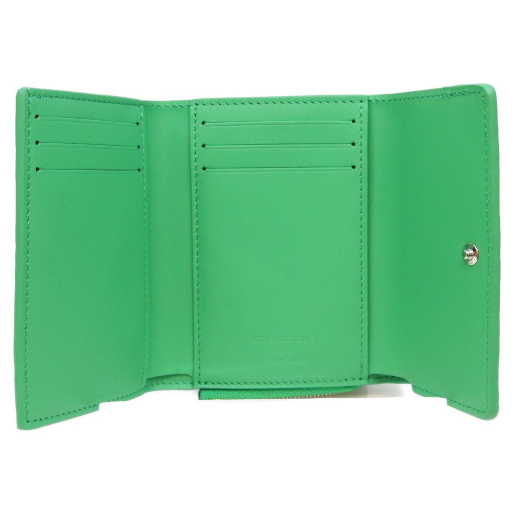 Louis Vuitton Monogram Taurillon Bamboo Green Portefeuille Pilot Trifold Wallet — view 6