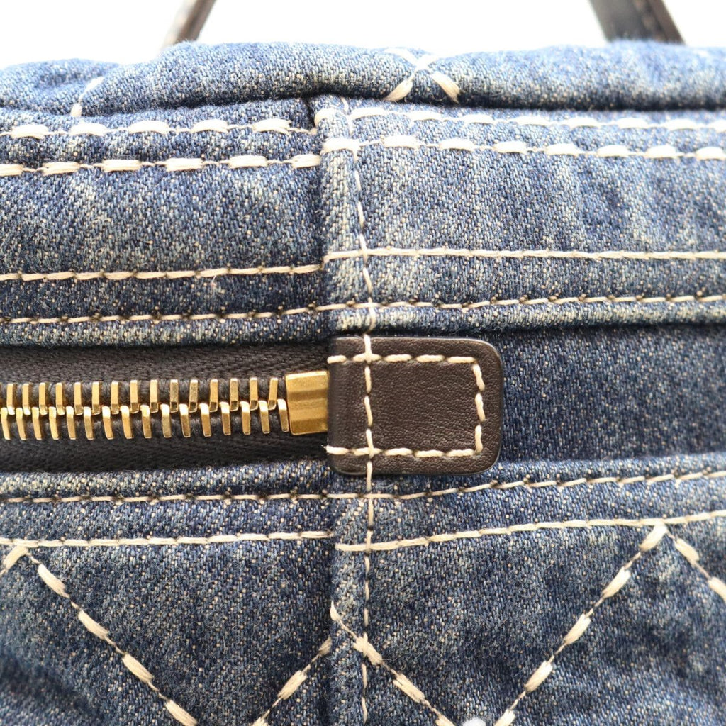 Chanel Blue Denim Wild Stitch Handle Vanity Shoulder Bag — view 8