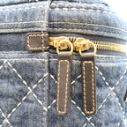 Chanel Blue Denim Wild Stitch Handle Vanity Shoulder Bag — view 7
