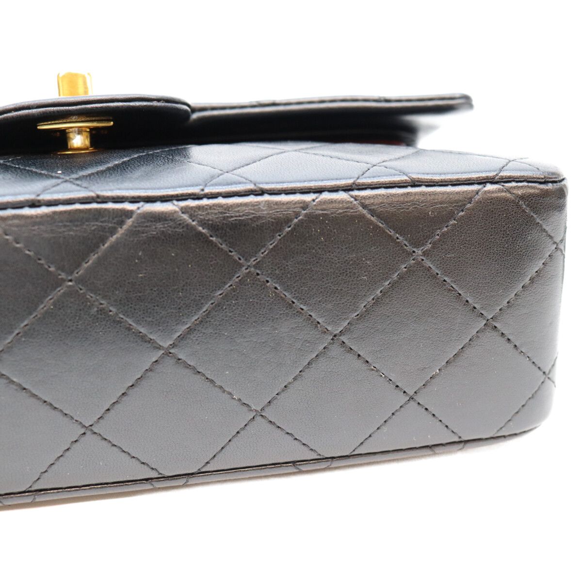 Chanel Black Lamb Quilted 23 Shoulder Bag — view 6