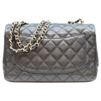 Chanel Black Caviar Single Maxi Quilted 30 Shoulder Bag — view 3