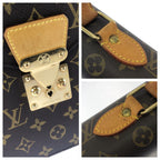 Louis Vuitton Monogram Serviette Conseil Brown Gold Leather Business Bag — view 5