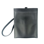 Hermes Shoulder Bag Pochien Plus Black Veau Swift Cross Silver