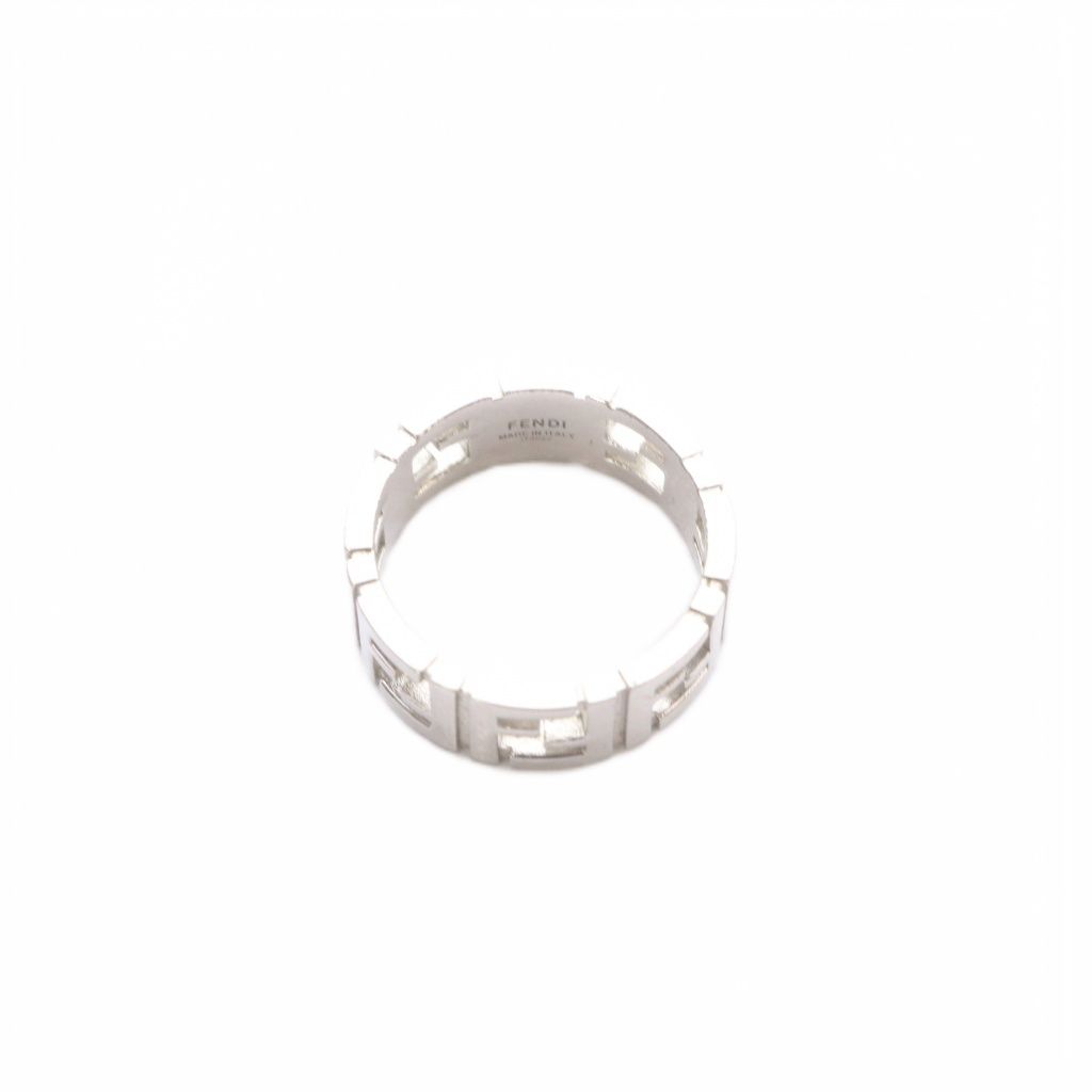 Fendi FF Logo Ring L Silver — view 6