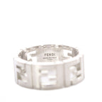 Fendi FF Logo Ring L Silver — view 5
