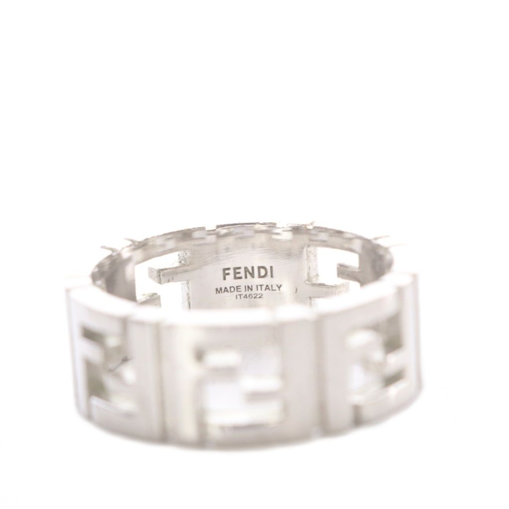 Fendi FF Logo Ring L Silver — view 5