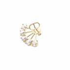 Dior Rhinestone CD Earrings Gold — view 5