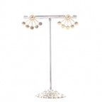 Dior Rhinestone CD Earrings Gold — view 3