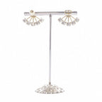 Dior Rhinestone CD Earrings Gold — view 2