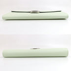 Hermes Maillon to Go Chaine D'ancre Veau Epsom Vert Fizz Silver Wallet — view 3