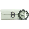 Hermes Maillon to Go Chaine D'ancre Veau Epsom Vert Fizz Silver Wallet