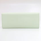 Hermes Maillon to Go Chaine D'ancre Veau Epsom Vert Fizz Silver Wallet — view 2