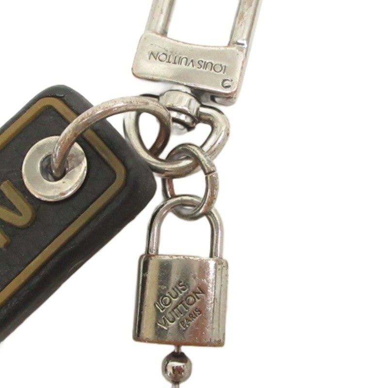 Louis Vuitton Porte Cles Tab Key Ring Leather Brown Key Holder Keychain — view 3