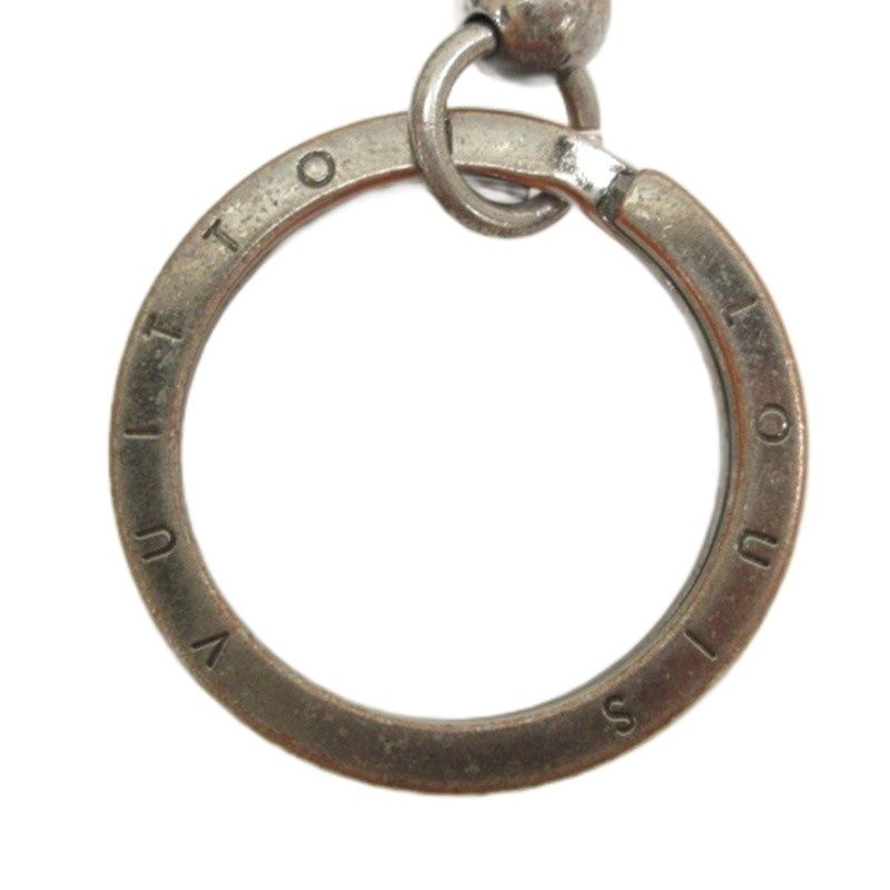 Louis Vuitton Porte Cles Tab Key Ring Leather Brown Key Holder Keychain — view 5