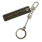 Louis Vuitton Porte Cles Tab Key Ring Leather Brown Key Holder Keychain