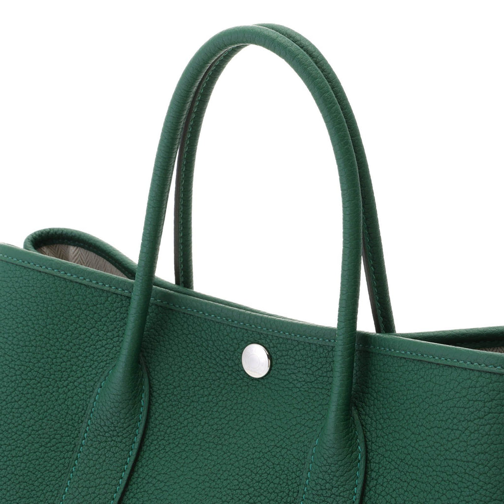 Hermes Garden Party TPM Vert Moyane Silver Tote Negonda Green — view 4