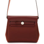 Hermes Herbag Zip 20 Rouge Ash Silver Shoulder Bag Vache Hunter