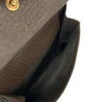 Gucci Bifold Wallet Beige Dark Brown Leather — view 4