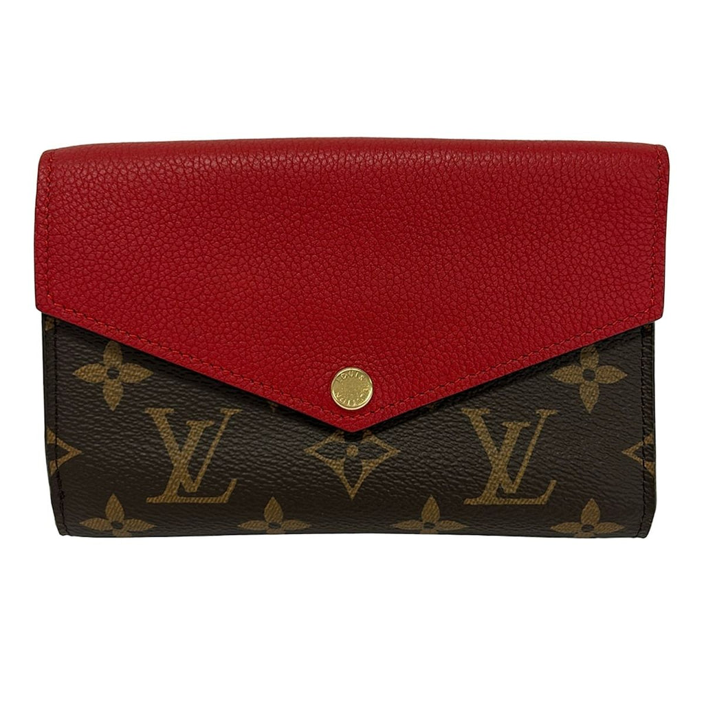 Louis Vuitton Snap Wallet Monogram Portefeuille Pallas Compact Cerise Leather