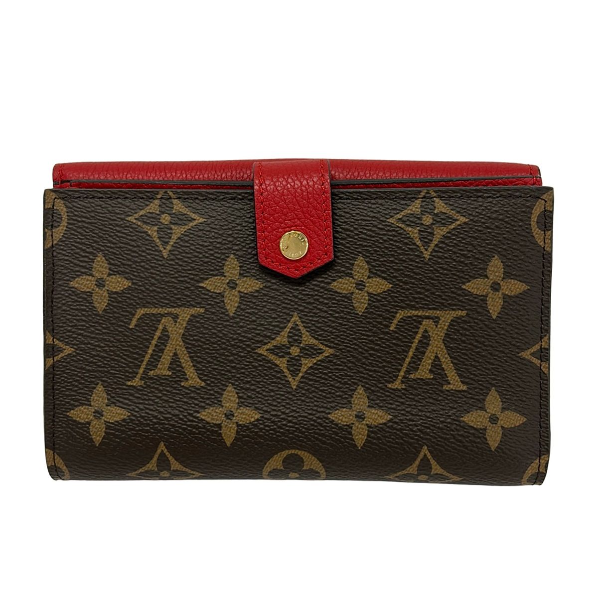 Louis Vuitton Snap Wallet Monogram Portefeuille Pallas Compact Cerise Leather — view 2