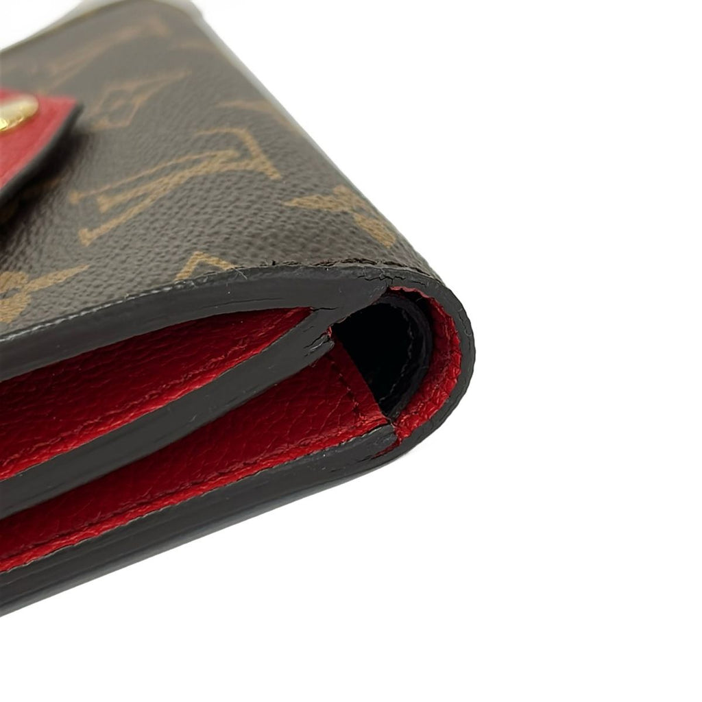 Louis Vuitton Snap Wallet Monogram Portefeuille Pallas Compact Cerise Leather — view 7