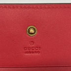 Gucci Bifold Wallet Cherry Beige Dark Brown Multi Leather — view 6