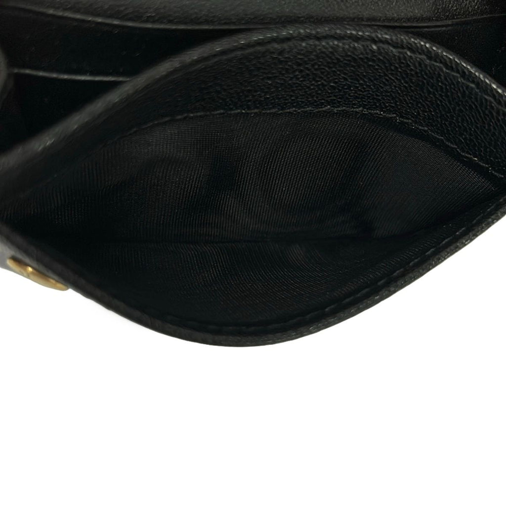 Dior Card Case Saddle Black Coin — view 3