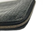 Bottega Veneta Wallet Black Zip Around Leather — view 7