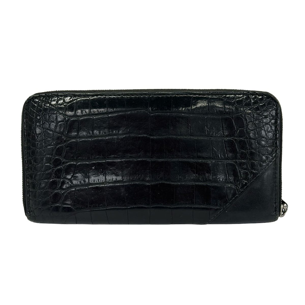 Bottega Veneta Wallet Black Zip Around Leather — view 2