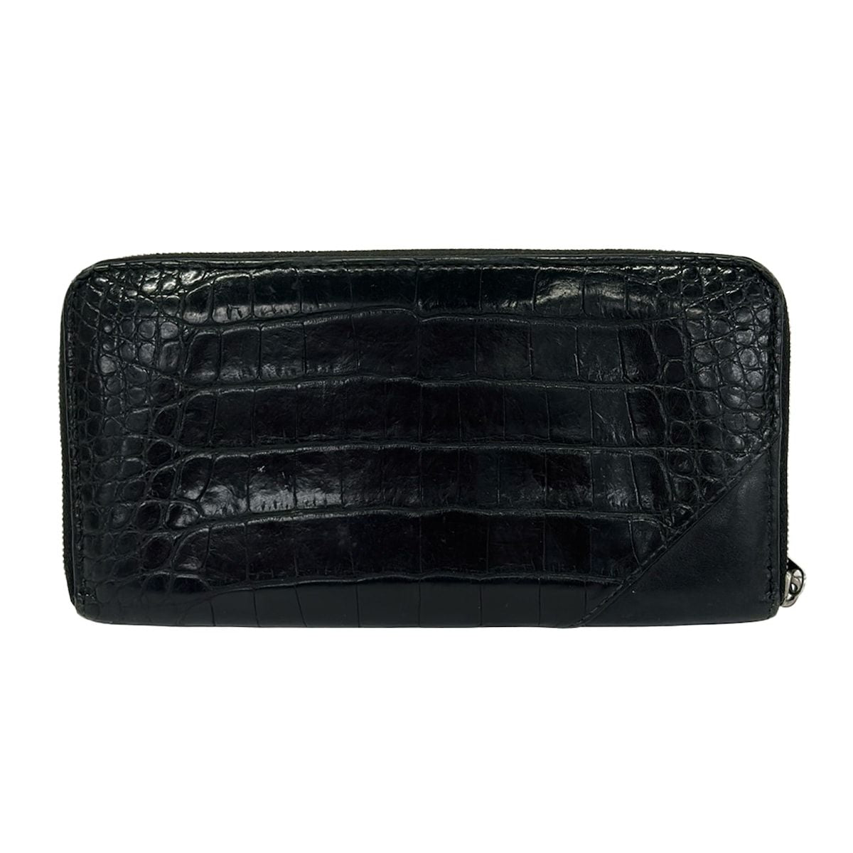 Bottega Veneta Wallet Black Zip Around Leather — view 2
