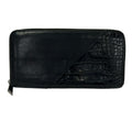 Bottega Veneta Wallet Black Zip Around Leather