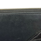 Bottega Veneta Wallet Black Zip Around Leather — view 5