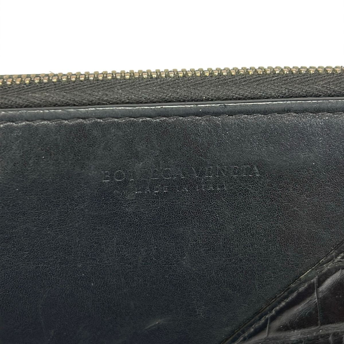 Bottega Veneta Wallet Black Zip Around Leather — view 5