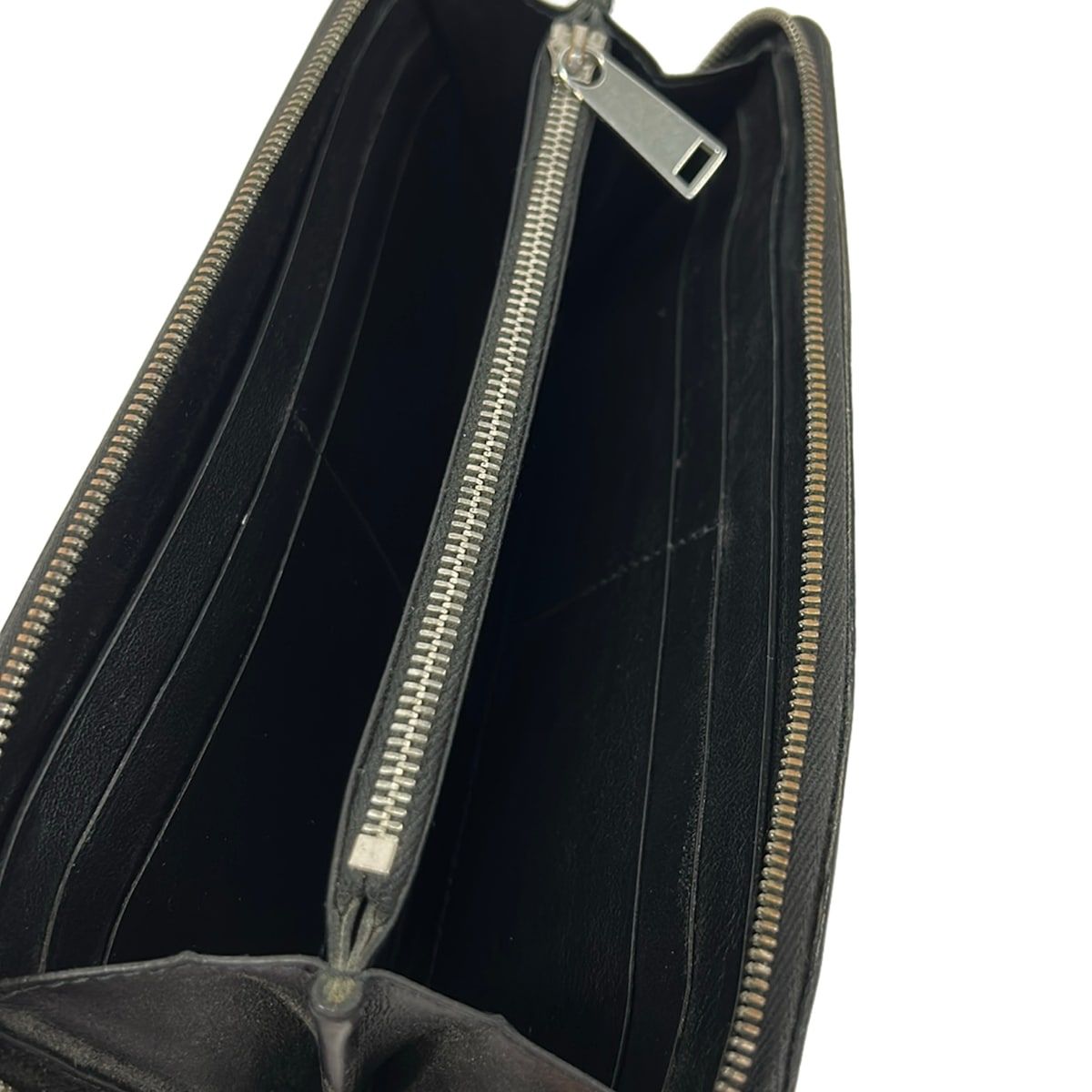 Bottega Veneta Wallet Black Zip Around Leather — view 3