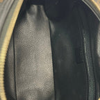 Celine Handbag Macadam Pattern Black Brown Leather — view 7
