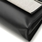 Hermes Herbag Zip PM Gray Black Silver Shoulder Bag Toile H Berlin Veau — view 7