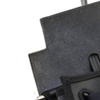 Hermes Herbag Zip PM Gray Black Silver Shoulder Bag Toile H Berlin Veau — view 8