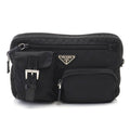 Prada Waist Bag Black Nylon Leather