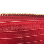 Saint Laurent Wallet Red Zip Around Leather — view 5
