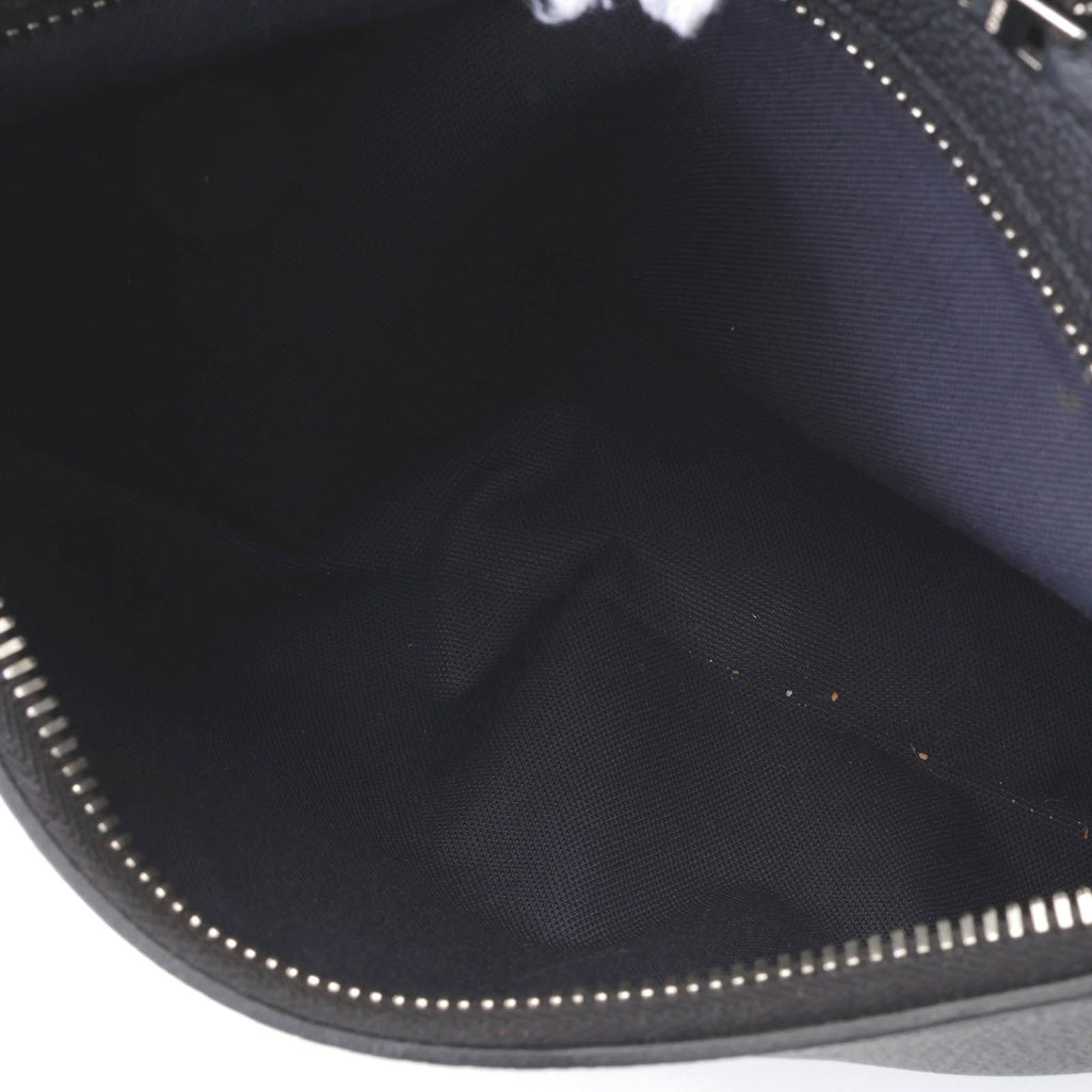 Hermes City Slide Cross GM Black Silver Belt Bag Togo — view 8